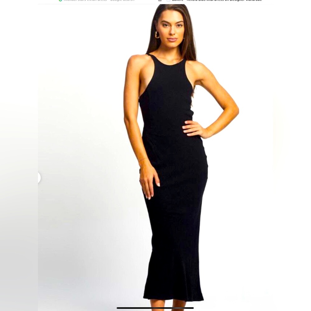 Michael Stars Racerback Vivian Dress Sz S I black